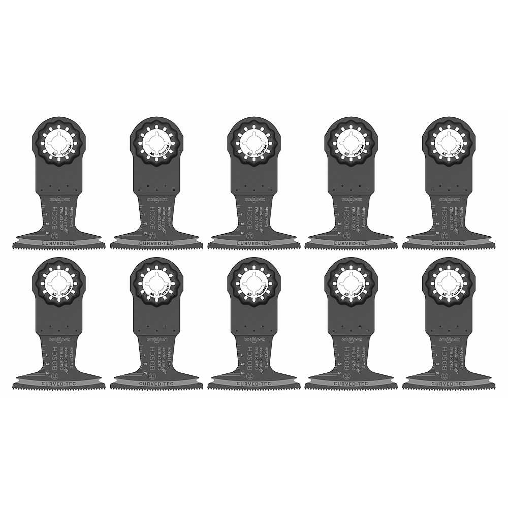 Bosch OSL212F-10 2-1/2 In. Starlock® Oscillating Multi Tool Bi-Metal Plunge Cut Blade 10 pk.