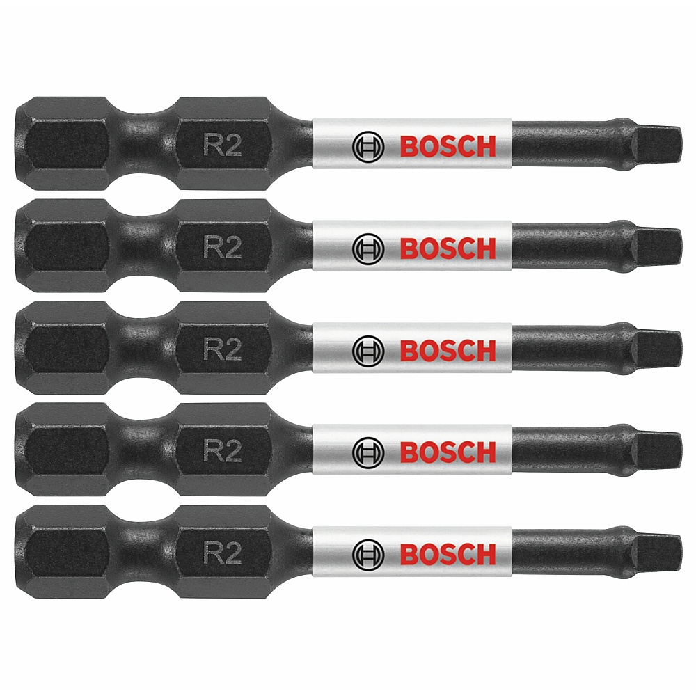 Bosch ITSQ2205 5 pc. Impact Tough™ 2 In. Square #2 Power Bits