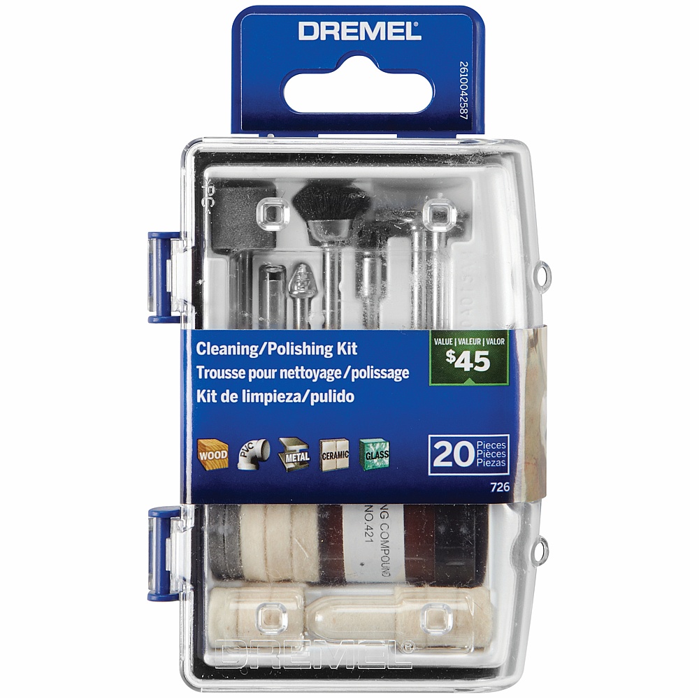Dremel 726-01 20-Piece Cleaning/Polishing Accessory Micro Kit