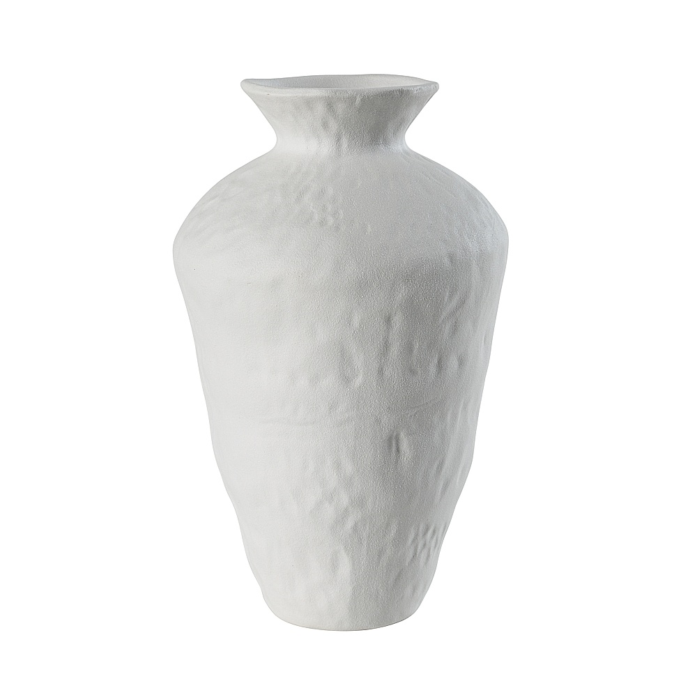 Renwil VAS261 Melton Indoor Porcelain Ceramic Vase - Matte Off-White