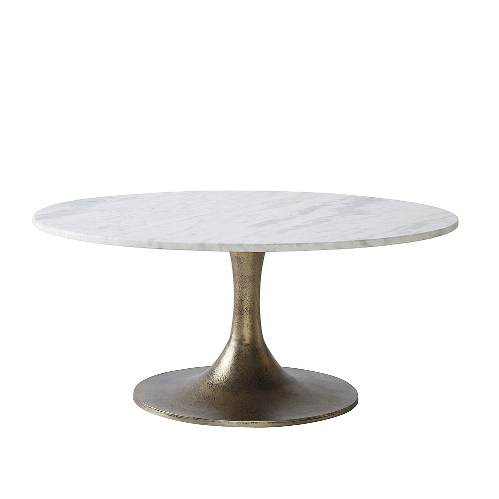 Renwil TA456 Lovisa Indoor Aluminum Table - Antique Brass