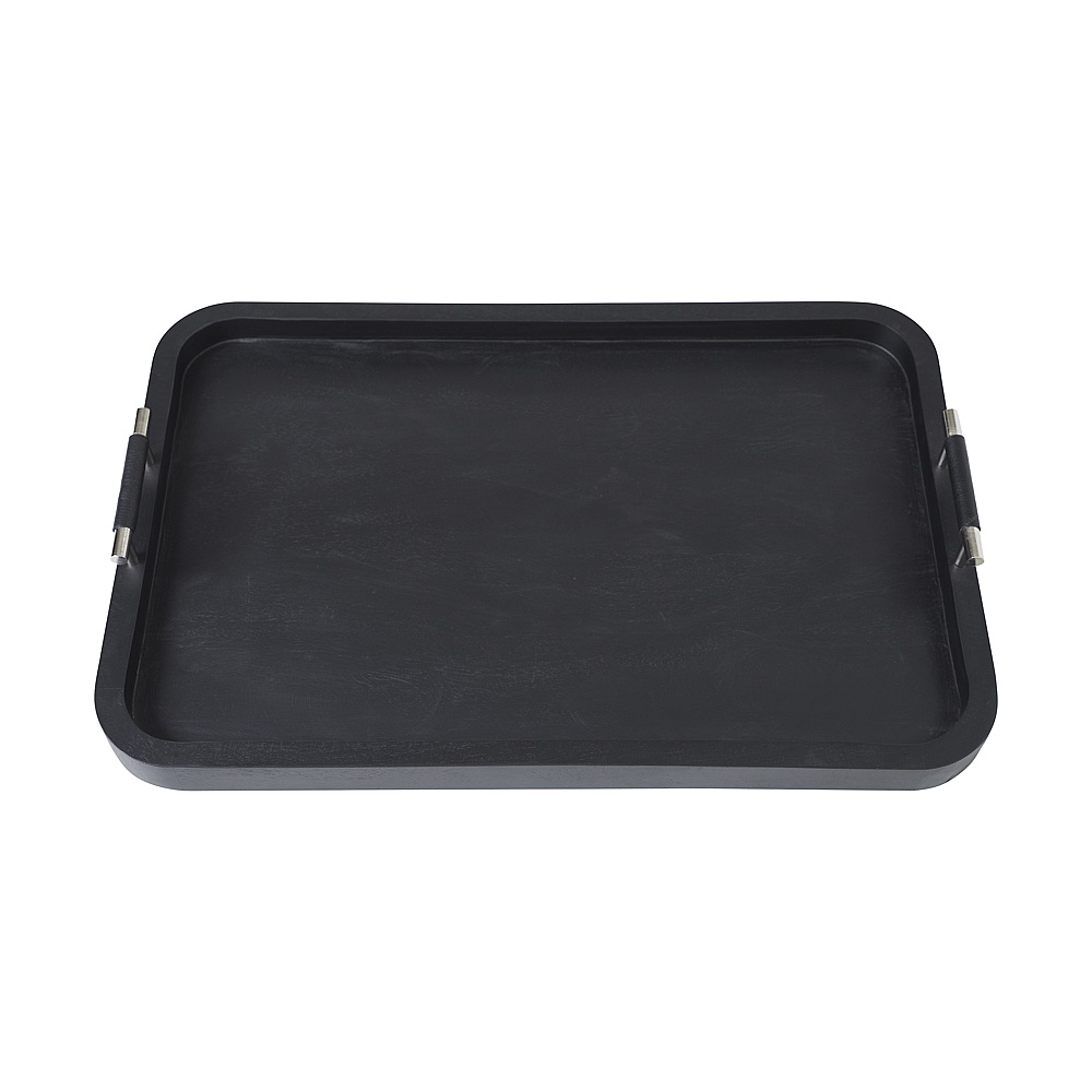 Renwil STA790 Hudson Indoor Mango Wood Tray - Black