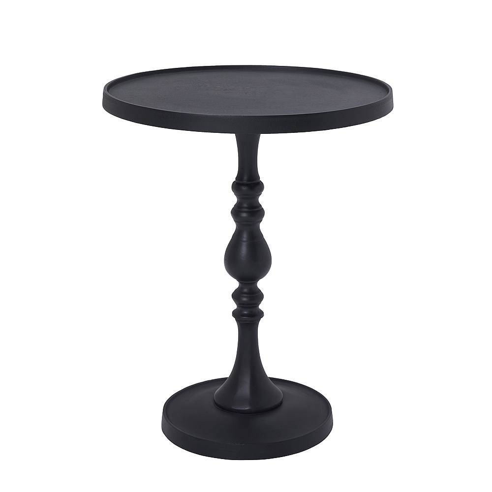Renwil TA490 Yates Indoor Cast Aluminum Side Table - Matte Black