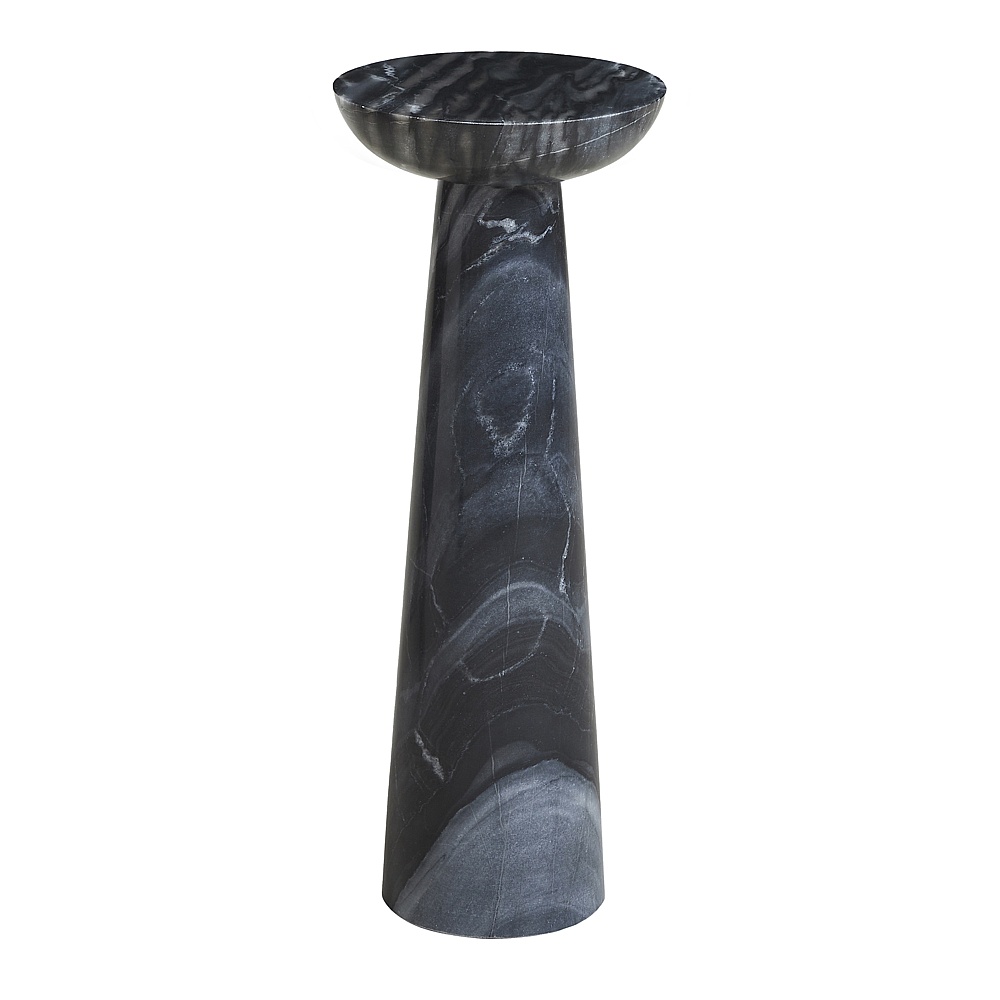 Renwil TA549A Mercura Indoor Mercury Black Marble Side Table