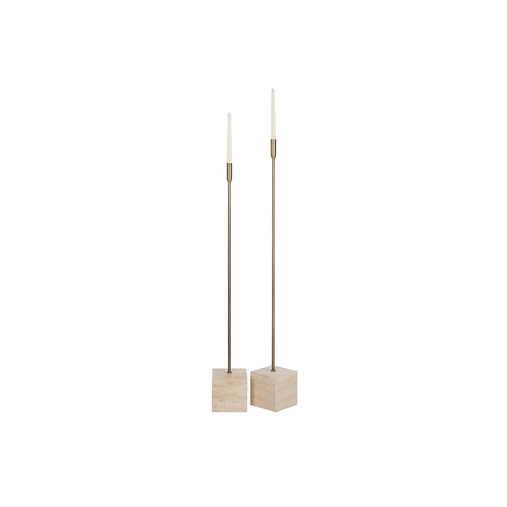 Renwil CAN191 Chambers Floor Candle Holder - (2 Piece Set)