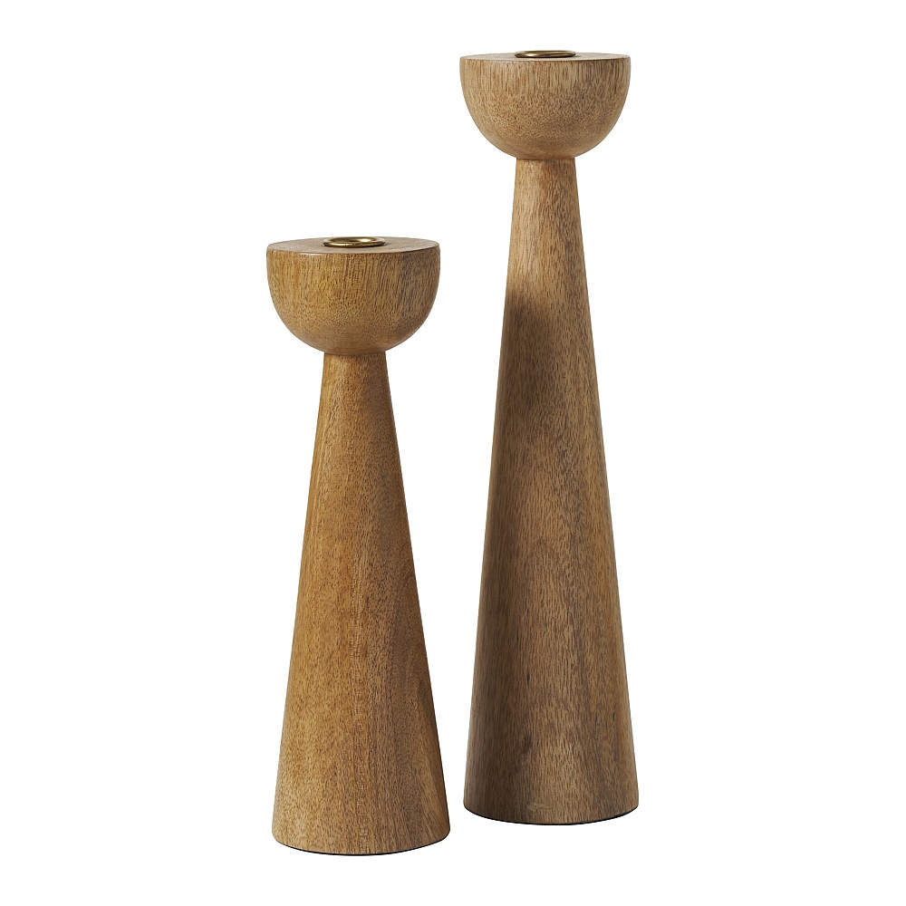 Renwil CAN186 Laurier Candle Holder - Light Brown