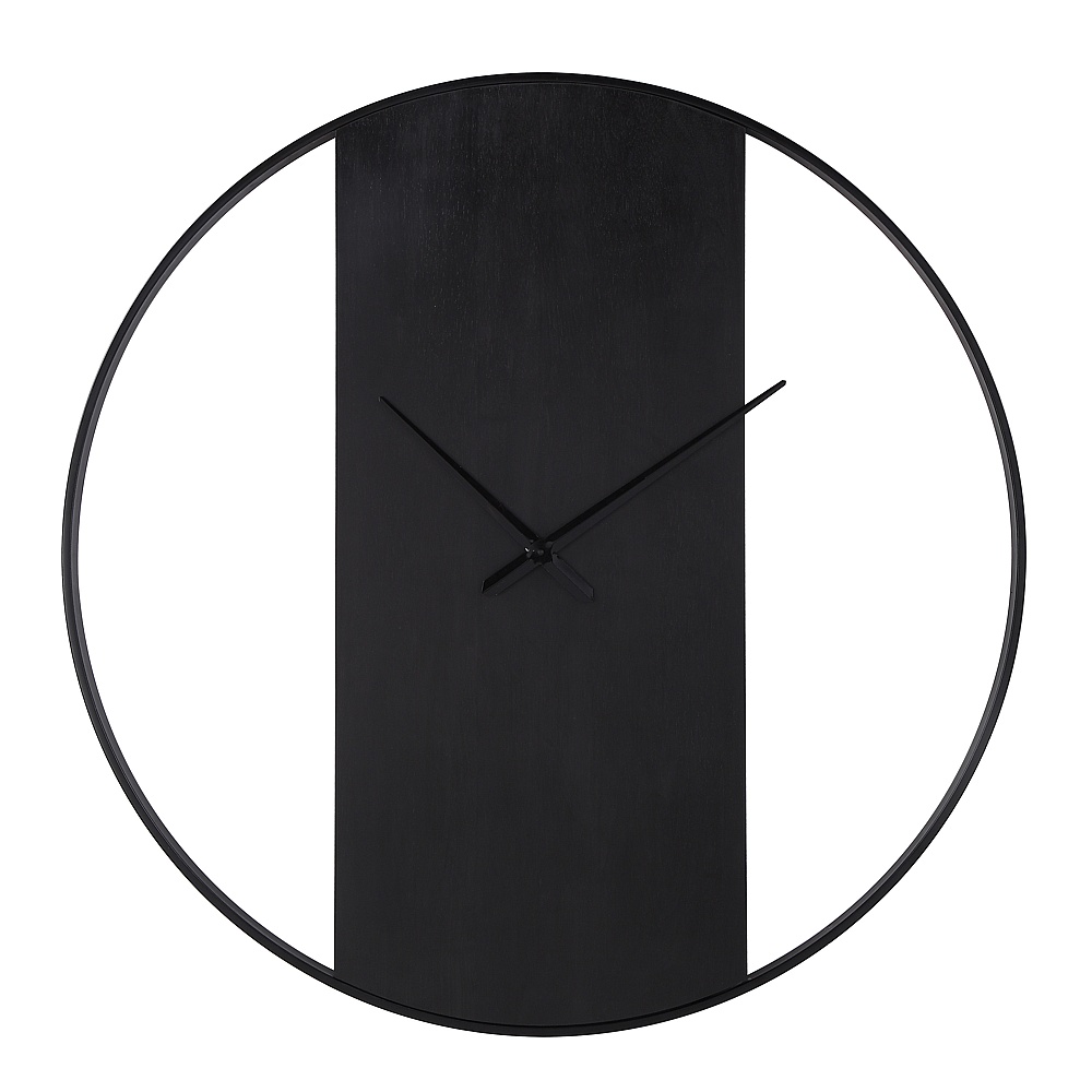 Renwil CL256 Romy Indoor Iron Wall Clock - Matte Black