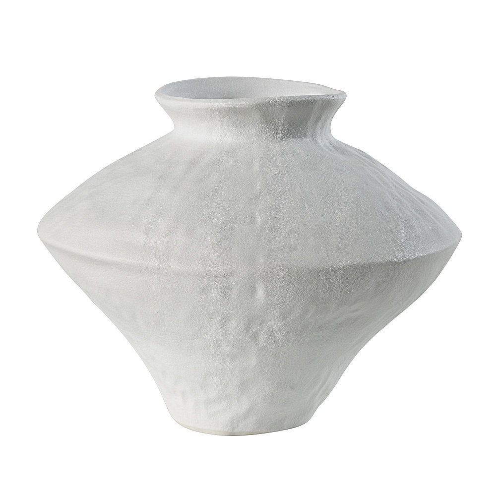 Renwil VAS260 Mills Indoor Porcelain Ceramic Vase - Matte Off-White