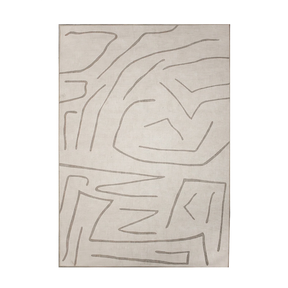 Renwil RCHL-21182-57 Chloe 5' x 7'3" ft Handwoven Indoor Rug - Cream/ Beige