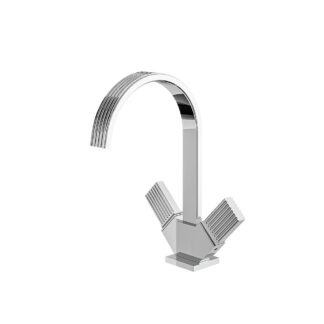 Aquabrass 34714 Tosca Single-Hole 2-Handle Lavatory Faucet - Polished Chrome