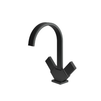 Aquabrass 34714 Tosca Single-Hole 2-Handle Lavatory Faucet - Black