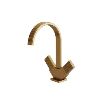 Aquabrass 34714 Tosca Single-Hole 2-Handle Lavatory Faucet - Brushed Gold