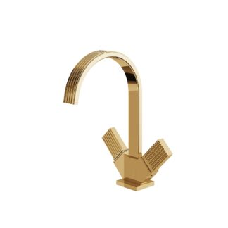 Aquabrass 34714 Tosca Single-Hole 2-Handle Lavatory Faucet - Polished Gold