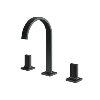 Aquabrass 34716 Tosca Widespread Lavatory Faucet - Black