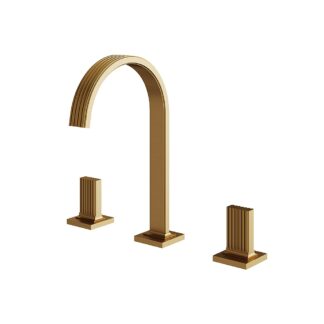 Aquabrass 34716 Tosca Widespread Lavatory Faucet - Brushed Gold