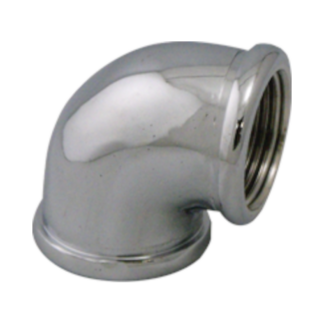 LynCar 7207C 1/2" x 90° Pipe Elbow - Chrome
