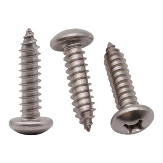 Reliable Fasteners PKAS834VP #8 x 3/4" Pan Head Metal Screw, 100 Pack - Stainless Steel