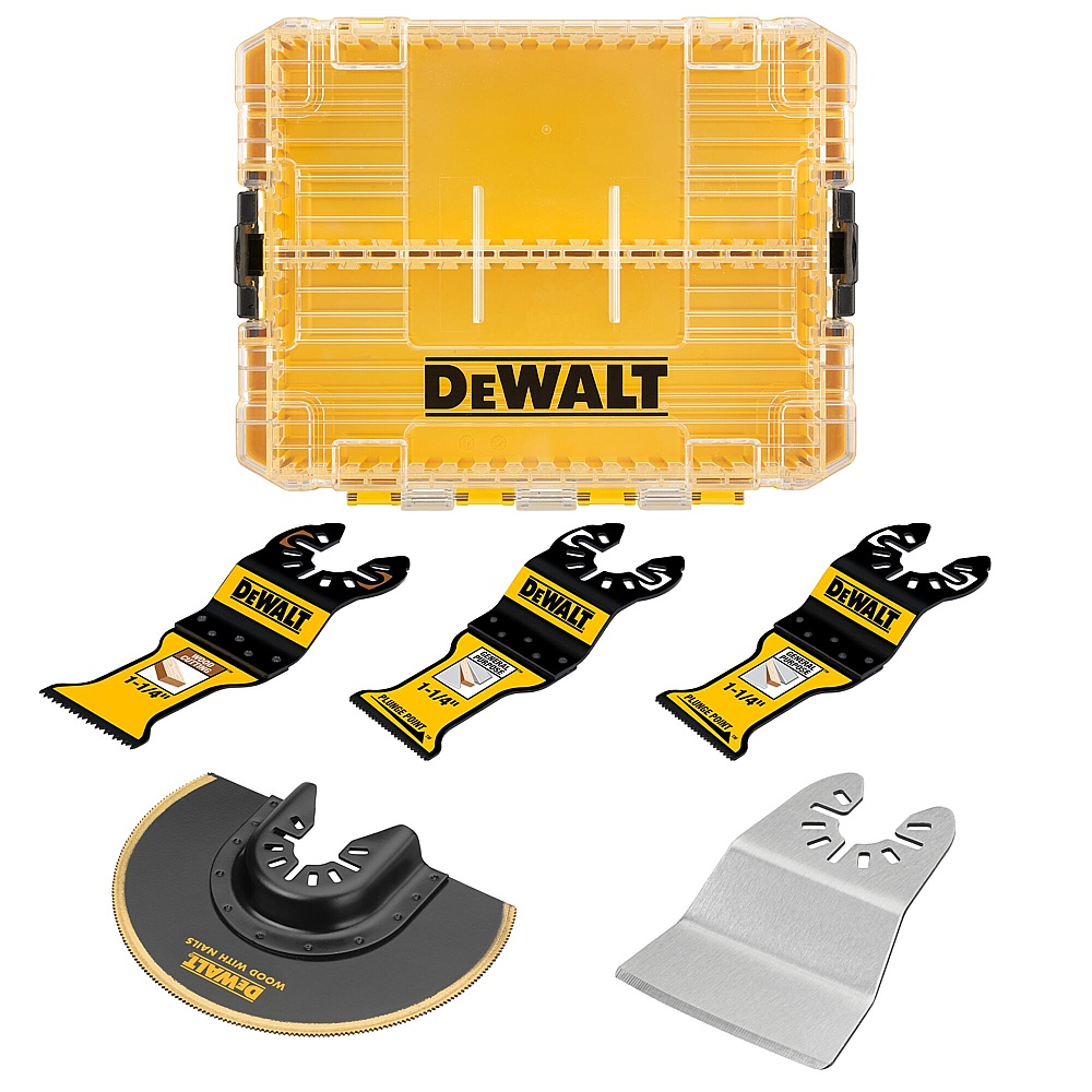 Dewalt DWA425GSET 5pc Oscillating Blades Assortment w/Case