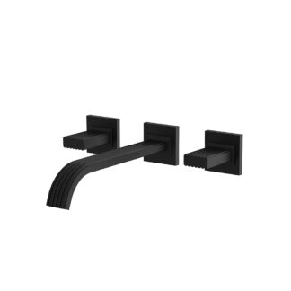 Aquabrass 34729 Tosca Wall 8" Lavatory Faucet - Black (Trim Only)