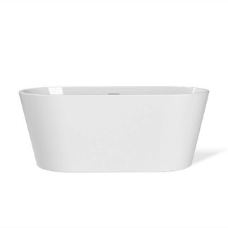 Maax Louie 5829 Acrylic Freestanding Center Drain Bathtub - White