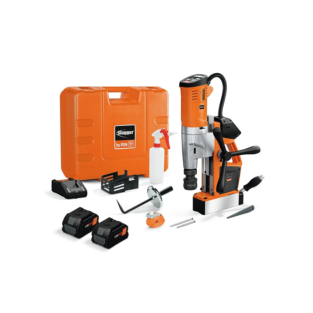 Fein 71700563090 AJMU137 PMQW SET Cordless Mag Drill 18V AMPShare Set (2x 8.0ah Batteries & Charger)