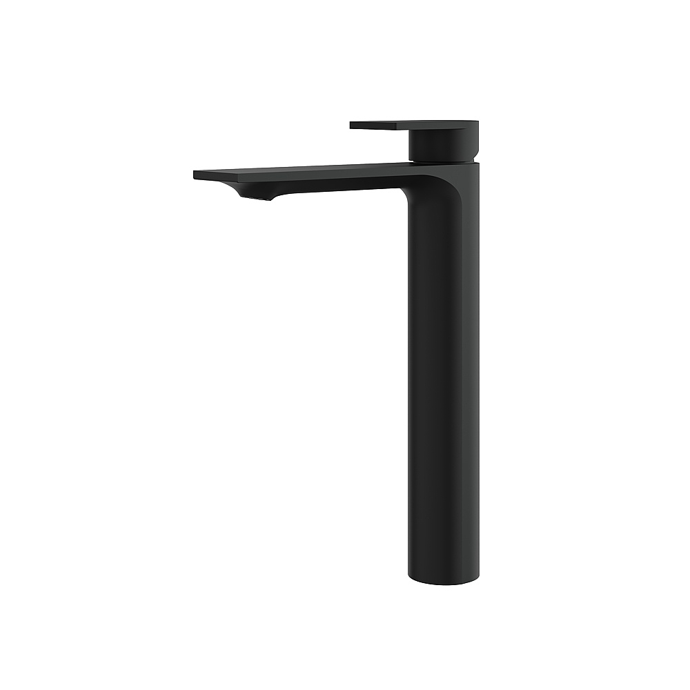 Aquabrass ABFB92120BK Alpha Tall Single-Hole Lavatory Faucet - Matte Black