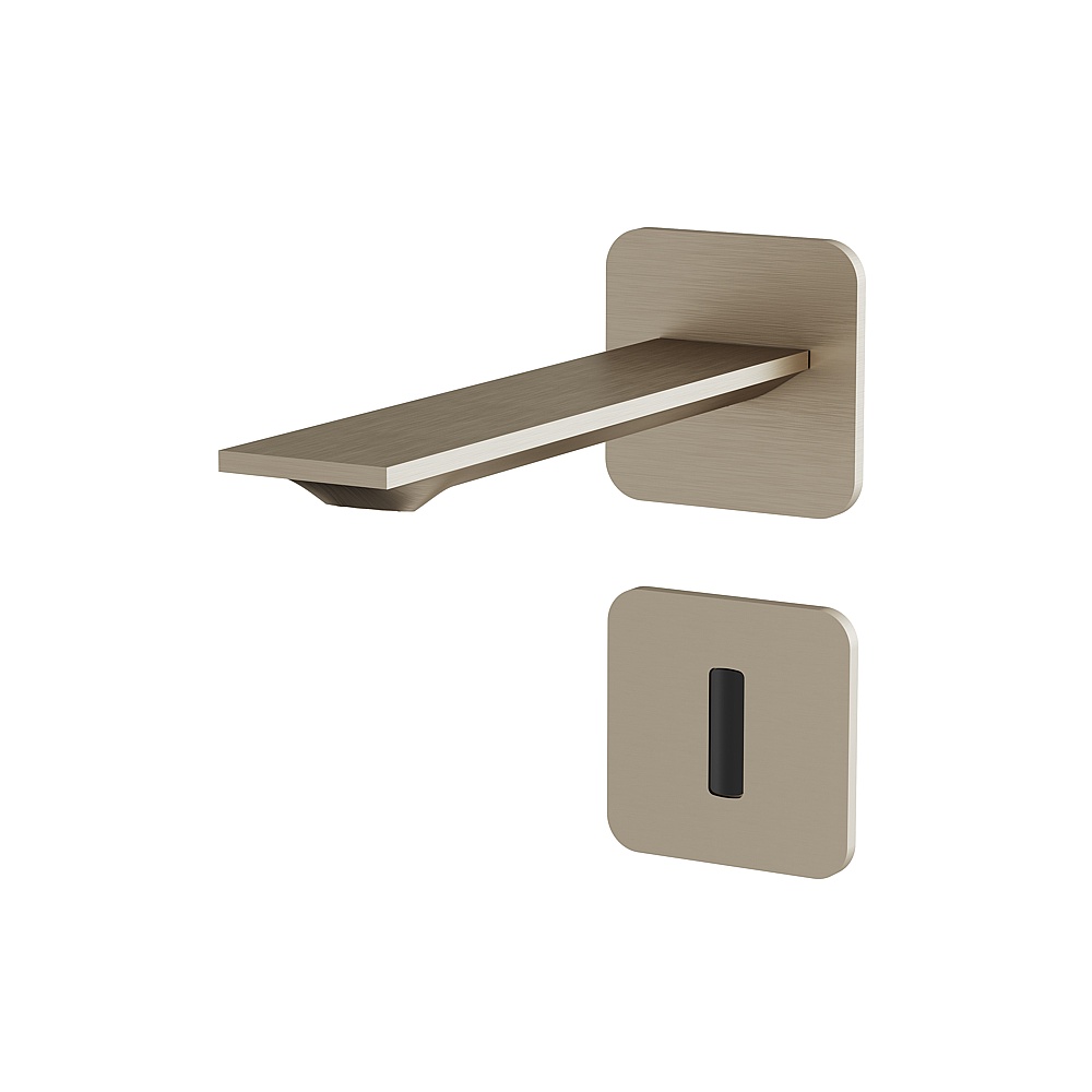 Aquabrass ABFC92068BN Alpha Touchless Wall Lavatory Faucet-Trim - Brushed Nickel