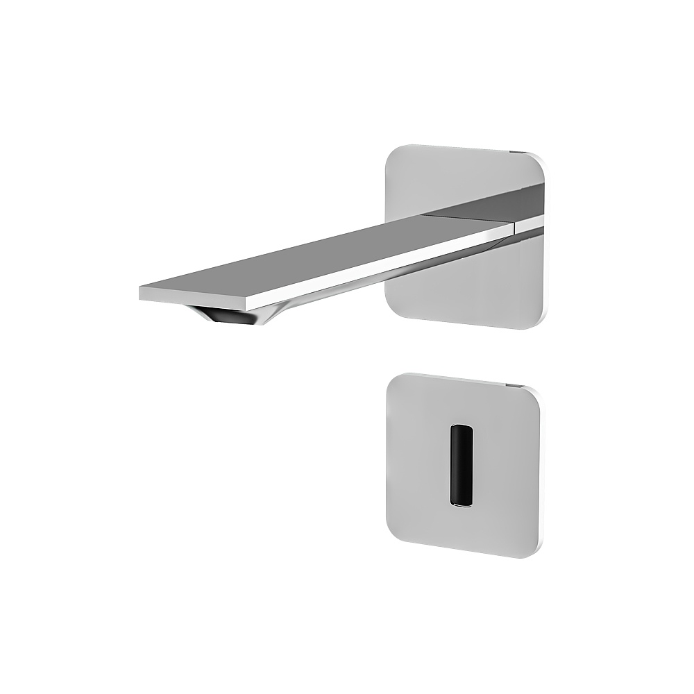 Aquabrass ABFC92068PC Alpha Touchless Wall Lavatory Faucet-Trim - Polished Chrome