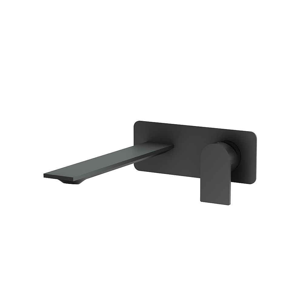 Aquabrass ABFC92N29BK Alpha Wallmount Lavatory Faucet-Trim - Matte Black