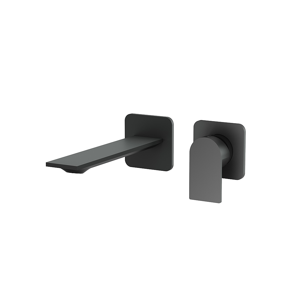 Aquabrass ABFC92N29SBK Alpha Wallmount Lavatory Faucet-Trim - Matte Black