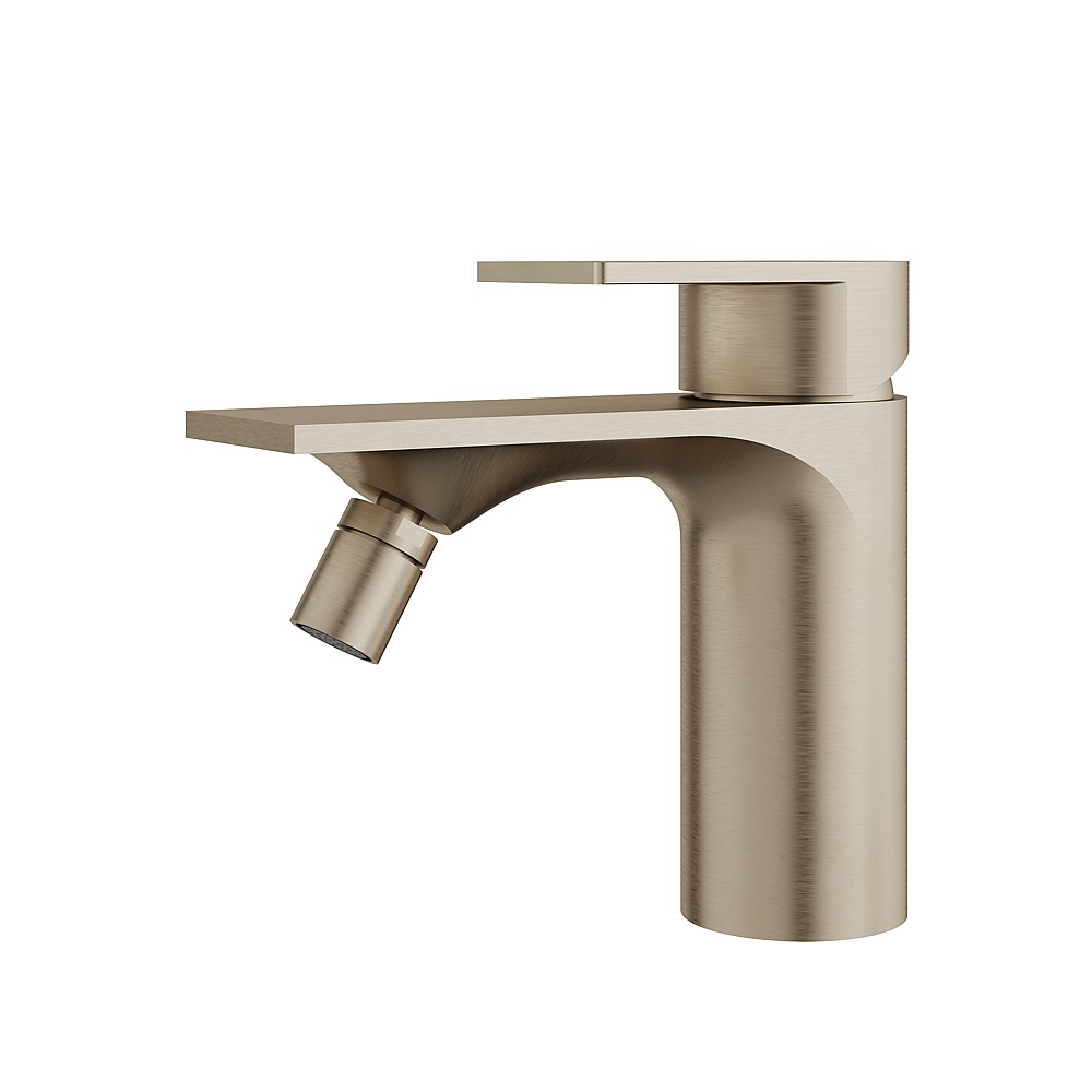 Aquabrass ABFB92024BN Alpha Single Bidet Faucet with Swivel Spray - Brushed Nickel