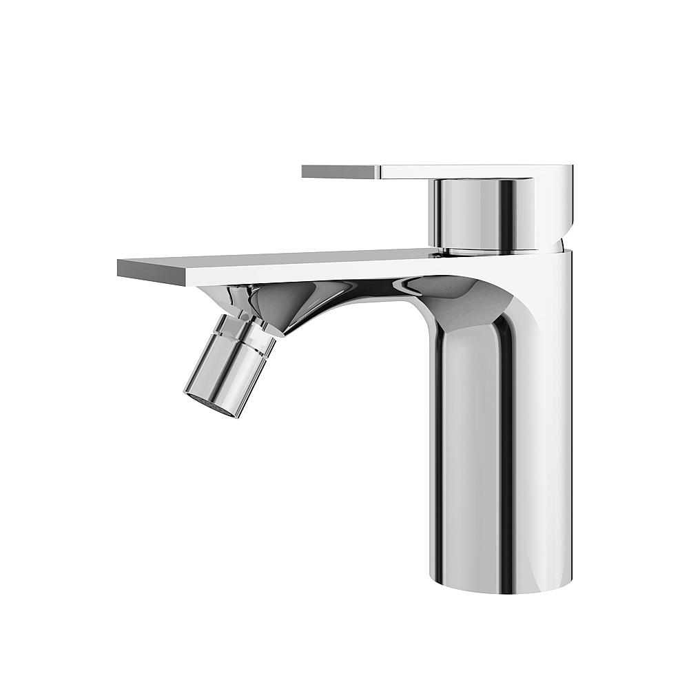 Aquabrass ABFB92024PC Alpha Single Bidet Faucet with Swivel Spray - Polished Chrome