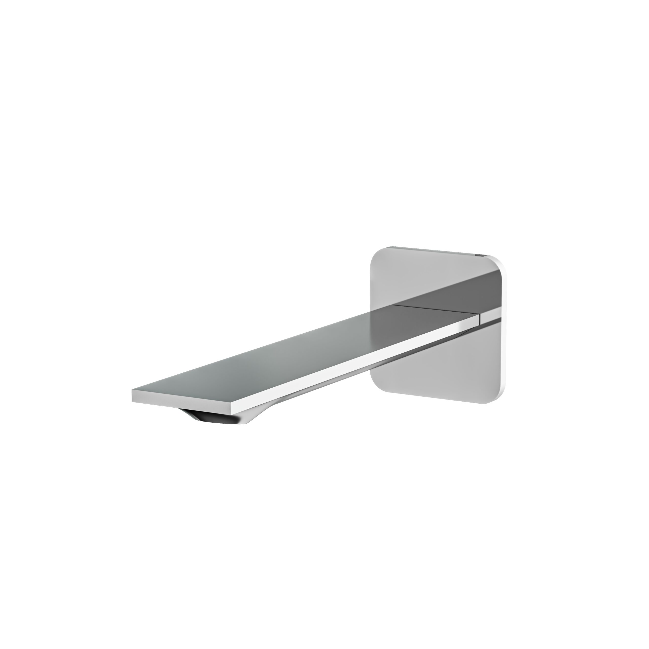 Aquabrass ABSC92032PC Alpha 8.5" Square Tub Spout - Polished Chrome