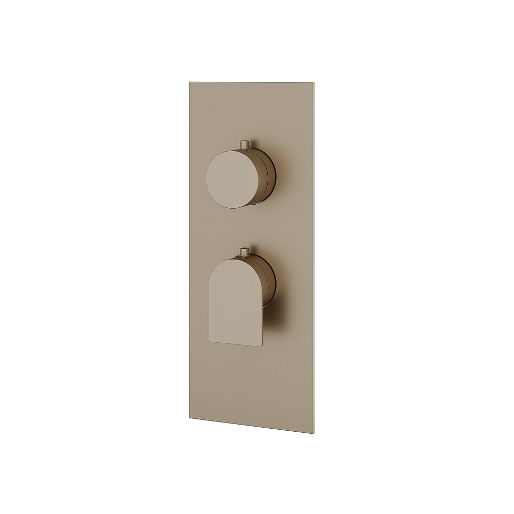 Aquabrass ABSTSR3192BN Alpha Trim Set for T12001 Valve - Brushed Nickel
