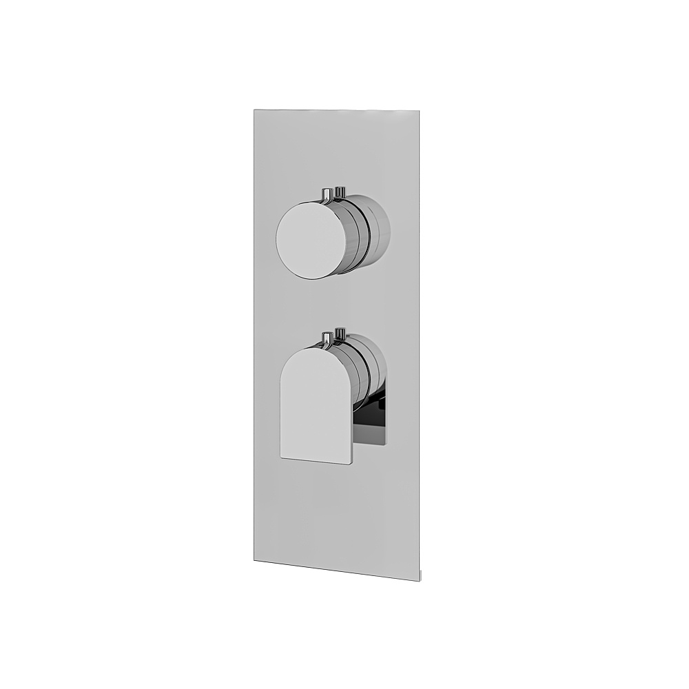 Aquabrass ABSTSR3192PC Alpha Trim Set for T12001 Valve - Polished Chrome