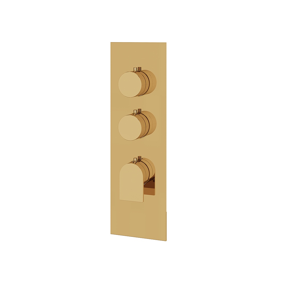 Aquabrass ABSTSR3292PGD Alpha Trim Set for T12002 Valve - Polished Gold