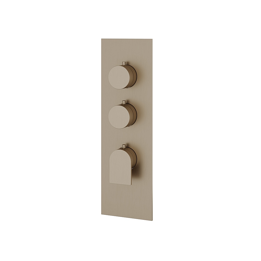 Aquabrass ABSTSR3292BN Alpha Trim Set for T12002 Valve - Brushed Nickel