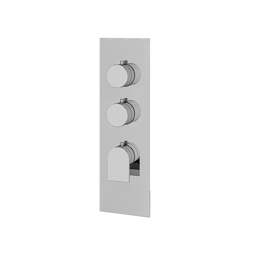 Aquabrass ABSTSR3292PC Alpha Trim Set for T12002 Valve - Polished Chrome