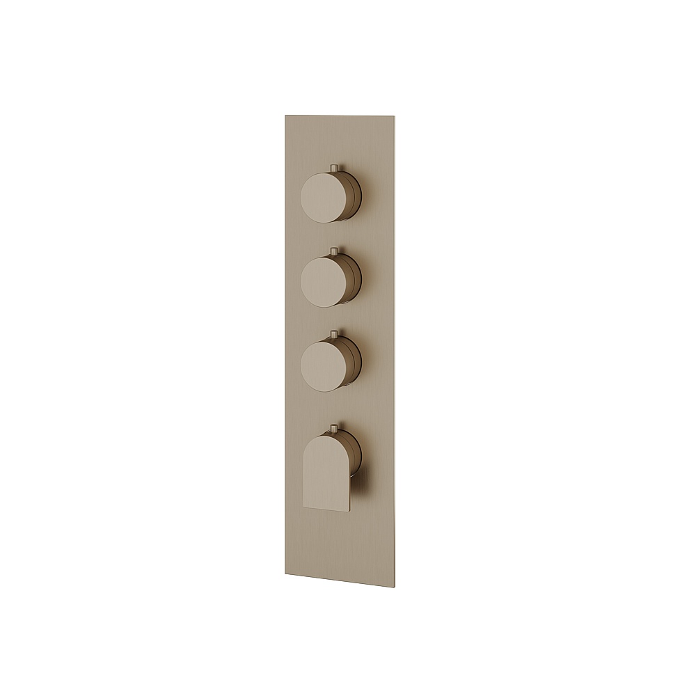 Aquabrass ABSTSR3392BN Alpha Trim Set for T12003 Valve - Brushed Nickel
