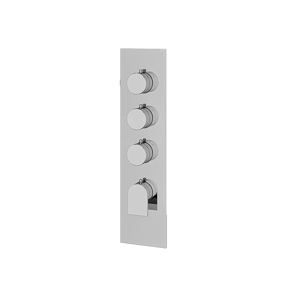 Aquabrass ABSTSR3392PC Alpha Trim Set for T12003 Valve - Polished Chrome