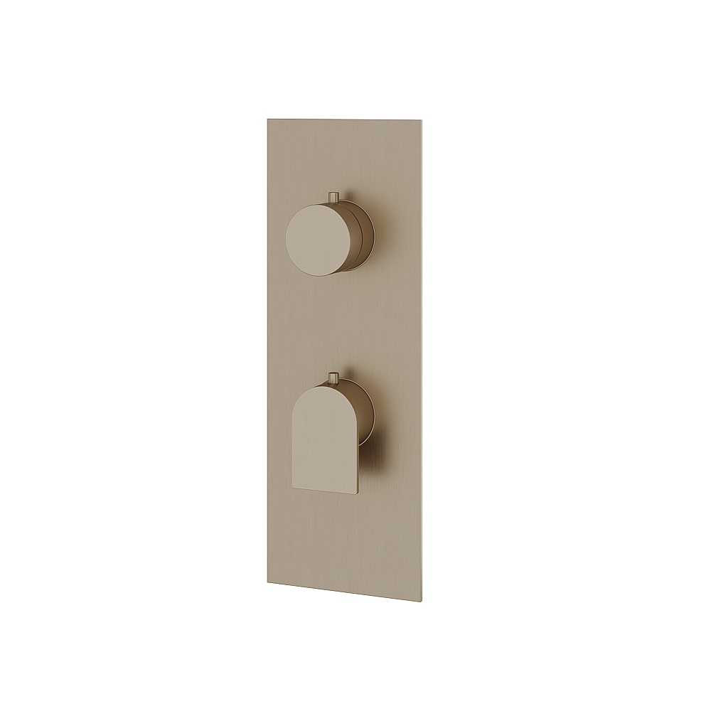 Aquabrass ABSTSR8292BN Alpha Trim Set 2-Way for T12123 Valve - Brushed Nickel