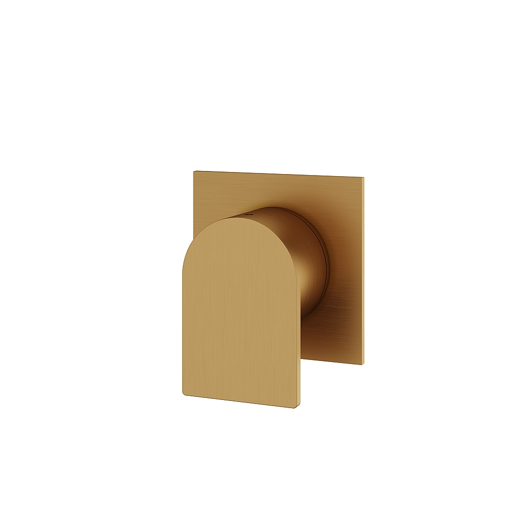 Aquabrass ABSTSR2392BGD Alpha Trim Set 3-Way Shared for 61934 Valve - Brushed Gold