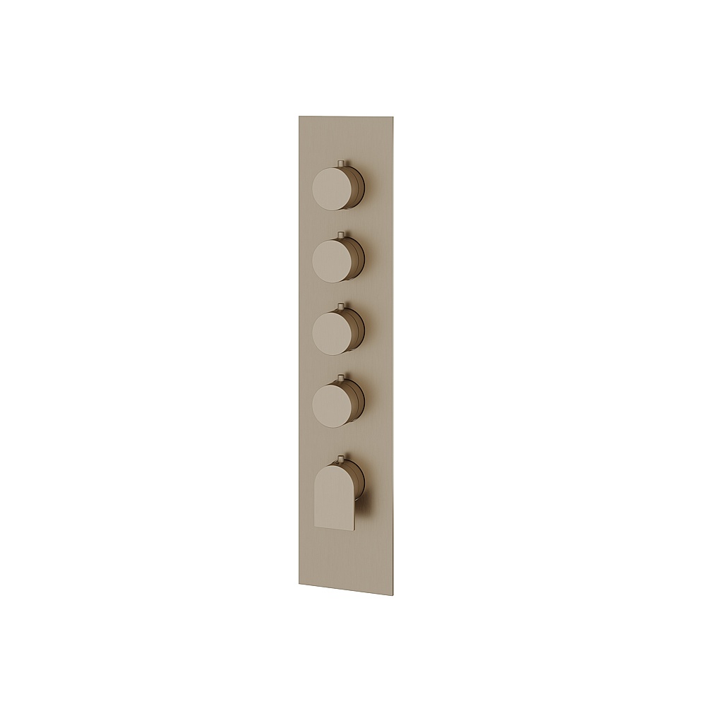Aquabrass ABSTSR3492BN Alpha Trim Set for T12004 Valve - Brushed Nickel