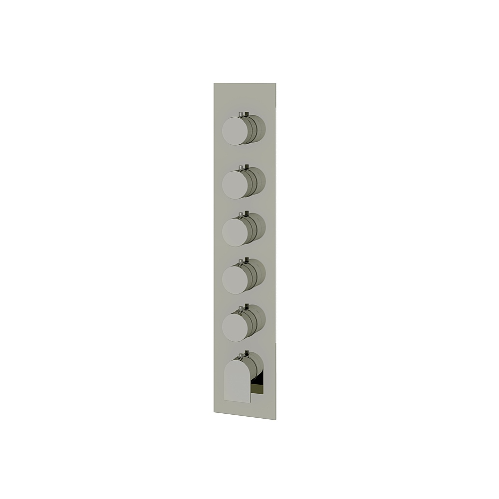 Aquabrass ABSTSR3592PN Alpha Trim Set for T12005 Valve - Polished Nickel