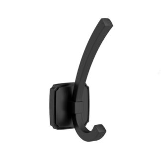 Richelieu NH7701900 7701 Transitional Double Prong Metal Hook - Matte Black