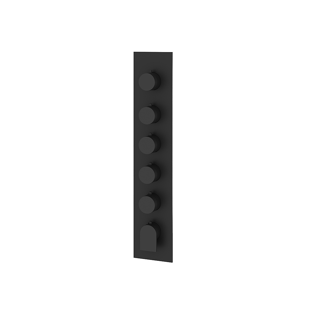 Aquabrass ABSTSR3592BK Alpha Trim Set for T12005 Valve - Matte Black