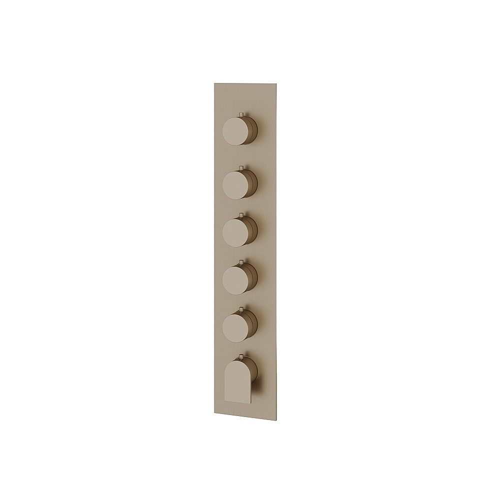 Aquabrass ABSTSR3592BN Alpha Trim Set for T12005 Valve - Brushed Nickel