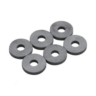Richelieu 47842R 3/4" x 1/8" Round Disc Magnets, 6 Pack - Black
