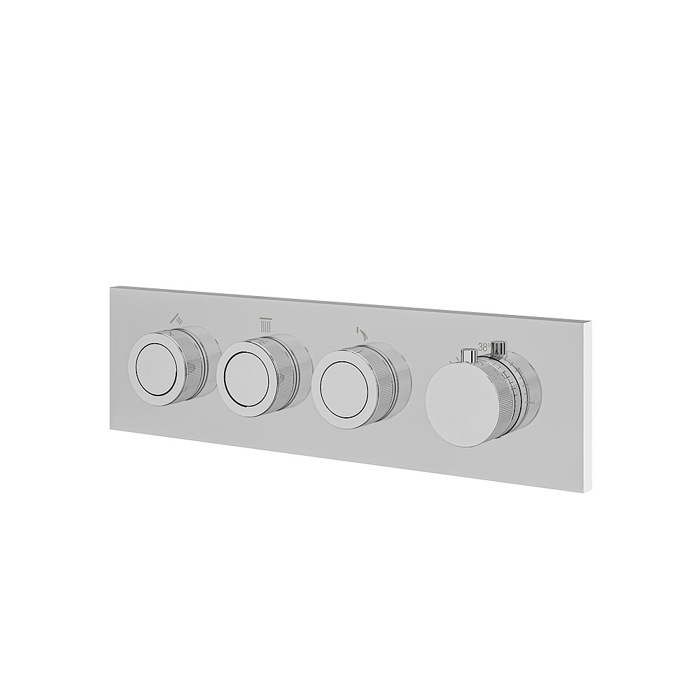 Aquabrass ABSTTO3WPC Touch 3-Way Shower Trim - Polished Chrome