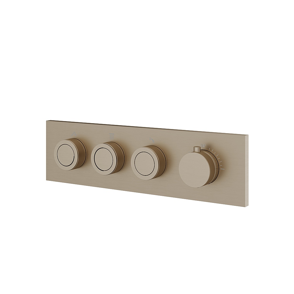 Aquabrass ABSTTO3WBN Touch 3-Way Shower Trim - Brushed Nickel